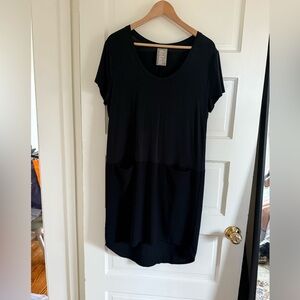 Dolan Black T-shirt Dress with pockets Size M